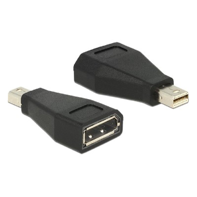 DELOCK αντάπτορας mini DisplayPort σε DisplayPort 65238, 4K, μαύρος DELOCK αντάπτορας mini DisplayPort σε DisplayPort 65238, 4K, μαύρος