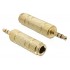DELOCK αντάπτορας 3.5mm σε 6.35mm 65360, μεταλλικό, gold plated