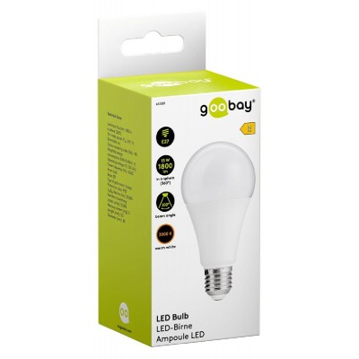 GOOBAY LED λάμπα bulb 65389, E27, 15W, 3000K, 1800lm GOOBAY LED λάμπα bulb 65389, E27, 15W, 3000K, 1800lm
