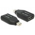 DELOCK αντάπτορας DisplayPort mini σε HDMI 65552, 1080p, μαύρος
