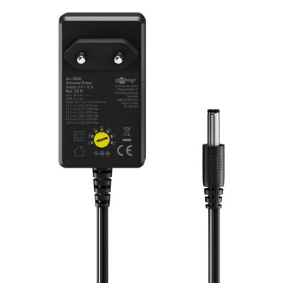 GOOBAY επιτοίχιος φορτιστής 65592, 3V-12V, 3.6W, 12 tips GOOBAY επιτοίχιος φορτιστής 65592, 3V-12V, 3.6W, 12 tips