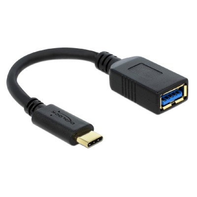 DELOCK καλώδιο USB-C σε USB 65634, USB3.1, Gen 1, 3A, 5Gbps, 15cm, μαύρο DELOCK καλώδιο USB-C σε USB 65634, USB3.1, Gen 1, 3A, 5Gbps, 15cm, μαύρο