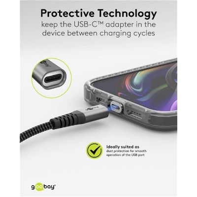 GOOBAY καλώδιο USB/USB-C σε USB-C 65653, μαγνητικό, 60W, 1m, γκρι GOOBAY καλώδιο USB/USB-C σε USB-C 65653, μαγνητικό, 60W, 1m, γκρι