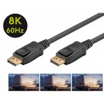 GOOBAY καλώδιο DisplayPort 65810 Certified, 8K/60Hz 32.4 Gbps, 3m, μαύρο GOOBAY καλώδιο DisplayPort 65810 Certified, 8K/60Hz 32.4 Gbps, 3m, μαύρο