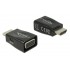 DELOCK αντάπτορας HDMI σε VGA & micro USB 65902, 1920x1200p, μαύρος