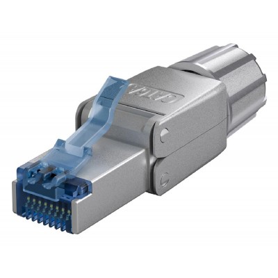 GOOBAY βύσμα RJ45 65939, CAT 6A STP, tool-free, ασημί GOOBAY βύσμα RJ45 65939, CAT 6A STP, tool-free, ασημί