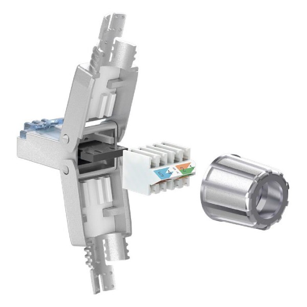 GOOBAY βύσμα RJ45 65939, CAT 6A STP, tool-free, ασημί GOOBAY βύσμα RJ45 65939, CAT 6A STP, tool-free, ασημί