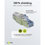 GOOBAY βύσμα RJ45 65939, CAT 6A STP, tool-free, ασημί GOOBAY βύσμα RJ45 65939, CAT 6A STP, tool-free, ασημί