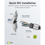 GOOBAY βύσμα RJ45 65939, CAT 6A STP, tool-free, ασημί GOOBAY βύσμα RJ45 65939, CAT 6A STP, tool-free, ασημί