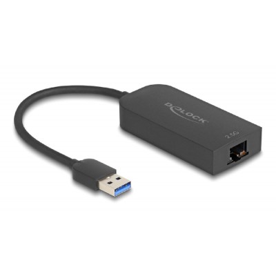 DELOCK αντάπτορας δικτύου 66045, USB, 2.5Gbps Ethernet, μαύρος DELOCK αντάπτορας δικτύου 66045, USB, 2.5Gbps Ethernet, μαύρος