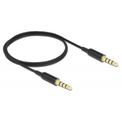 DELOCK καλώδιο 3.5mm 66075, CTIA, 32AWG, 0.5m, μαύρο DELOCK καλώδιο 3.5mm 66075, CTIA, 32AWG, 0.5m, μαύρο