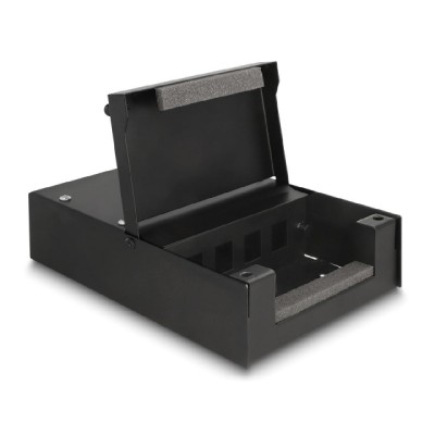 DELOCK κυτίο ένωσης 4 θυρών 66235 για Keystone modules, μαύρο DELOCK κυτίο ένωσης 4 θυρών 66235 για Keystone modules, μαύρο