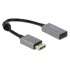 DELOCK αντάπτορας DisplayPort 1.4 σε HDMI 66436, 4K, 20cm, μαύρος-γκρι