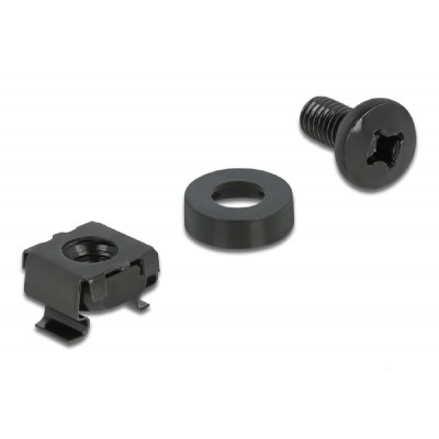 DELOCK σετ βίδες με παξιμάδια 66548 για καμπίνα δικτύου, M6/12mm, 20τμχ DELOCK σετ βίδες με παξιμάδια 66548 για καμπίνα δικτύου, M6/12mm, 20τμχ