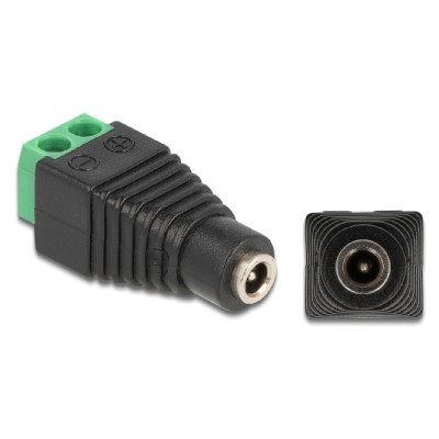DELOCK αντάπτορας DC 1.35 x 3.5mm θηλυκό σε Terminal Block 2pin 66730 DELOCK αντάπτορας DC 1.35 x 3.5mm θηλυκό σε Terminal Block 2pin 66730