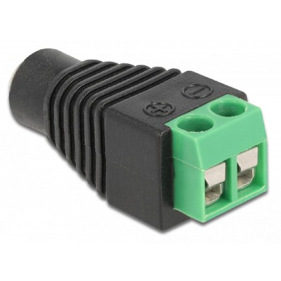 DELOCK αντάπτορας DC 1.35 x 3.5mm θηλυκό σε Terminal Block 2pin 66730 DELOCK αντάπτορας DC 1.35 x 3.5mm θηλυκό σε Terminal Block 2pin 66730