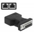 DELOCK αντάπτορας D-Sub 15 Pin σε 2x RJ45 66806, μαύρος