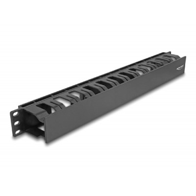 DELOCK cable management 67021 για rack 19"/1U, 2 ανοίγματα, μαύρο DELOCK cable management 67021 για rack 19"/1U, 2 ανοίγματα, μαύρο