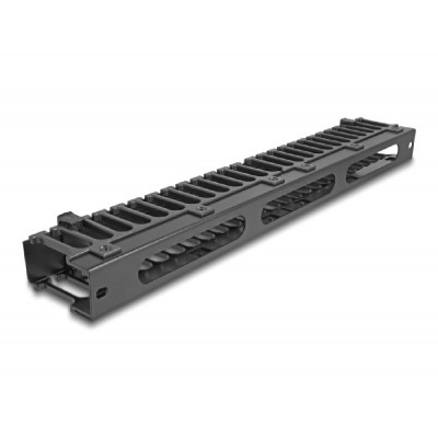 DELOCK cable management 67022 για rack 19"/1U, 3 ανοίγματα, μαύρο DELOCK cable management 67022 για rack 19"/1U, 3 ανοίγματα, μαύρο