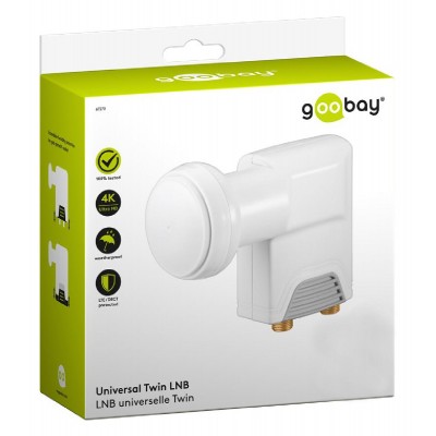 GOOBAY universal twin LNB για 2 συσκευές 67270, DVB-S2 GOOBAY universal twin LNB για 2 συσκευές 67270, DVB-S2