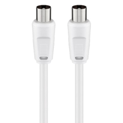 GOOBAY καλώδιο κεραίας αρσενικό σε θηλυκό 68145, <70dB, CCS, 1.5m, λευκό