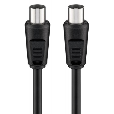 GOOBAY καλώδιο κεραίας αρσενικό σε θηλυκό 68150, <70dB, CCS, 5m, μαύρο