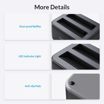 ORICO docking station 6829C3, 2x 2.5/3.5" HDD/SSD, 10Gbps, μαύρο ORICO docking station 6829C3, 2x 2.5/3.5" HDD/SSD, 10Gbps, μαύρο