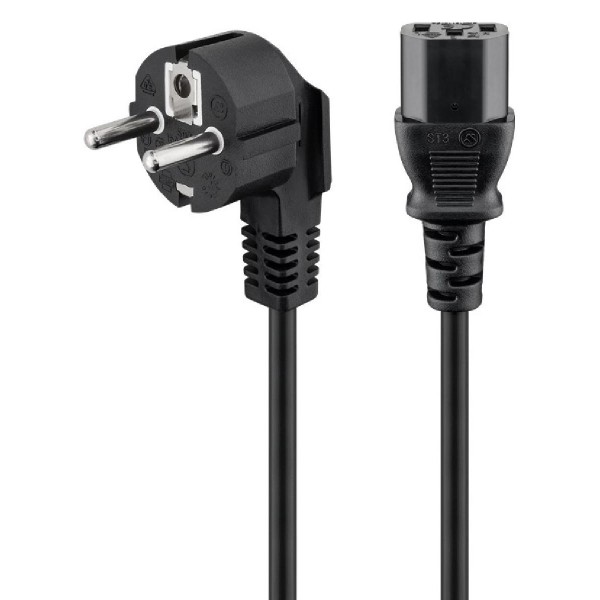 GOOBAY καλώδιο τροφοδοσίας 68604, 3G 0.75mm², 1.5m, μαύρο GOOBAY καλώδιο τροφοδοσίας 68604, 3G 0.75mm², 1.5m, μαύρο