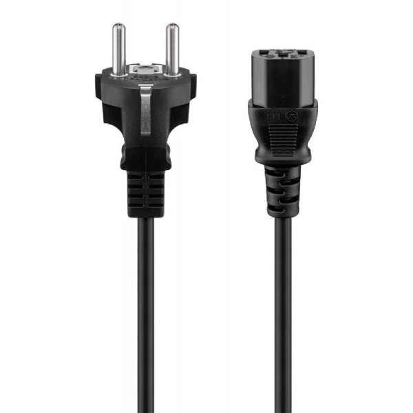 GOOBAY καλώδιο τροφοδοσίας 68605, 0.75mm², 1.5m, μαύρο GOOBAY καλώδιο τροφοδοσίας 68605, 0.75mm², 1.5m, μαύρο