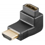 GOOBAY αντάπτορας HDMI θηλυκό σε αρσενικό 68782, 90°, 4K, μαύρος