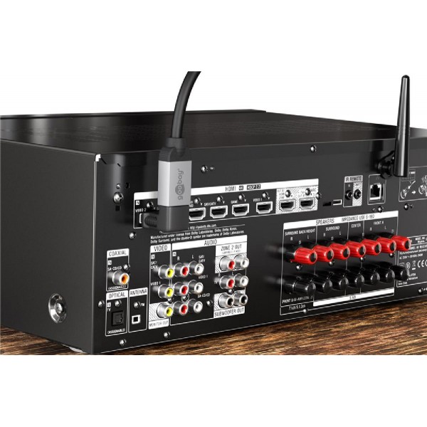 GOOBAY αντάπτορας HDMI θηλυκό σε αρσενικό 68782, 90°, 4K, μαύρος GOOBAY αντάπτορας HDMI θηλυκό σε αρσενικό 68782, 90°, 4K, μαύρος