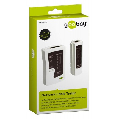 GOOBAY tester δικτύου 68856, CAT 5/6 & ISDN, RJ11, RJ12, & RJ45 GOOBAY tester δικτύου 68856, CAT 5/6 & ISDN, RJ11, RJ12, & RJ45