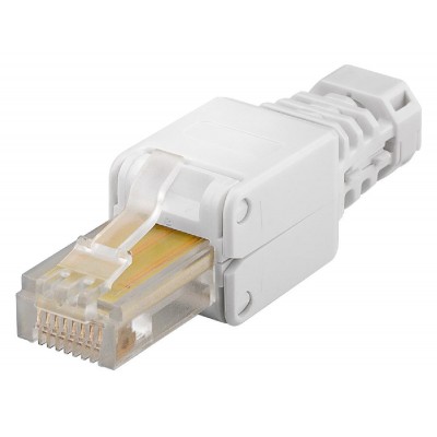 GOOBAY βύσμα RJ45 CAT 5e UTP 68859, tool-free, λευκό GOOBAY βύσμα RJ45 CAT 5e UTP 68859, tool-free, λευκό