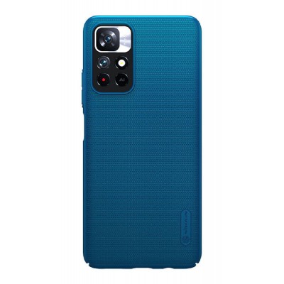 NILLKIN θήκη Super Frosted Shield για Xiaomi Note 11 5G/M4 Pro 5G, μπλε NILLKIN θήκη Super Frosted Shield για Xiaomi Note 11 5G/M4 Pro 5G, μπλε