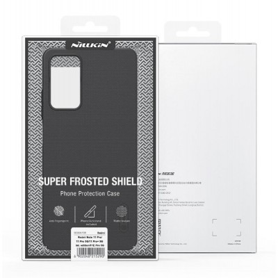 NILLKIN θήκη Super Frosted Shield για Xiaomi Note 11 Pro/Pro+/11i, μαύρη NILLKIN θήκη Super Frosted Shield για Xiaomi Note 11 Pro/Pro+/11i, μαύρη