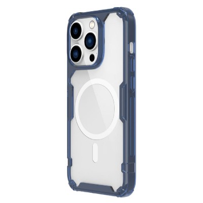 NILLKIN θήκη Nature Pro Magnetic για iPhone 14 Pro, μπλε & διάφανη NILLKIN θήκη Nature Pro Magnetic για iPhone 14 Pro, μπλε & διάφανη
