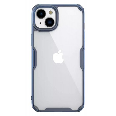 NILLKIN θήκη Nature Pro για iPhone 15, διάφανη-μπλε NILLKIN θήκη Nature Pro για iPhone 15, διάφανη-μπλε