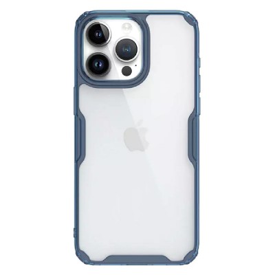NILLKIN θήκη Nature Pro για iPhone 15 Pro, διάφανη-μπλε NILLKIN θήκη Nature Pro για iPhone 15 Pro, διάφανη-μπλε