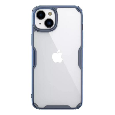 NILLKIN θήκη Nature Pro για iPhone 15 Plus, διάφανη-μπλε NILLKIN θήκη Nature Pro για iPhone 15 Plus, διάφανη-μπλε