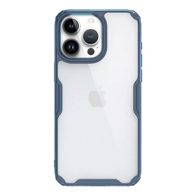 NILLKIN θήκη Nature Pro για iPhone 15 Pro Max, διάφανη-μπλε NILLKIN θήκη Nature Pro για iPhone 15 Pro Max, διάφανη-μπλε