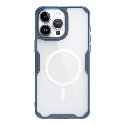 NILLKIN θήκη Nature Pro Magnetic για iPhone 15 Pro, διάφανη-μπλε NILLKIN θήκη Nature Pro Magnetic για iPhone 15 Pro, διάφανη-μπλε