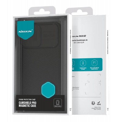 NILLKIN θήκη CamShield Pro Magnetic για iPhone 15 Pro Max, μαύρη NILLKIN θήκη CamShield Pro Magnetic για iPhone 15 Pro Max, μαύρη