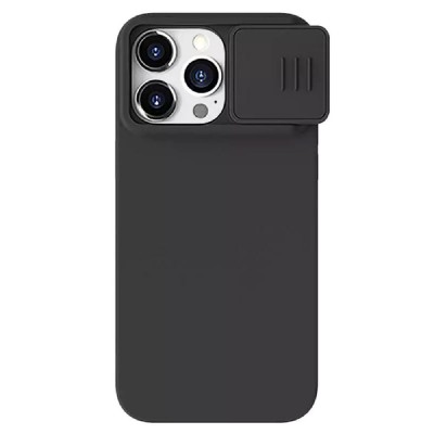NILLKIN θήκη CamShield Silky Magnetic Silicone για iPhone 15 Pro, μαύρη NILLKIN θήκη CamShield Silky Magnetic Silicone για iPhone 15 Pro, μαύρη
