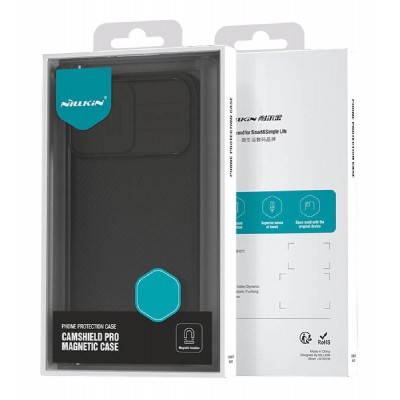 NILLKIN θήκη CamShield Pro Magnetic για iPhone 16 Plus, μαύρη NILLKIN θήκη CamShield Pro Magnetic για iPhone 16 Plus, μαύρη