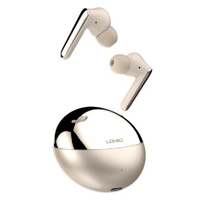 LDNIO earphones με θήκη φόρτισης T01, True Wireless, HiFi, χρυσά LDNIO earphones με θήκη φόρτισης T01, True Wireless, HiFi, χρυσά