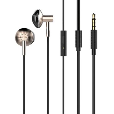 LDNIO earphones με μικρόφωνο HP09, 3.5mm, 1.2m, ροζ χρυσό LDNIO earphones με μικρόφωνο HP09, 3.5mm, 1.2m, ροζ χρυσό