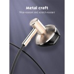 LDNIO earphones με μικρόφωνο HP09, 3.5mm, 1.2m, ροζ χρυσό LDNIO earphones με μικρόφωνο HP09, 3.5mm, 1.2m, ροζ χρυσό