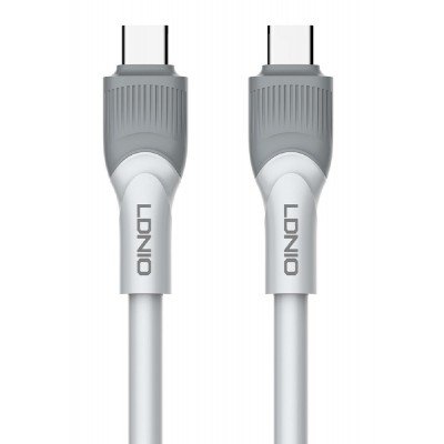 LDNIO καλώδιο USB-C σε USB-C LC602C, 100W PD, 2m, γκρι LDNIO καλώδιο USB-C σε USB-C LC602C, 100W PD, 2m, γκρι