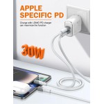 LDNIO καλώδιο Lightning σε USB-C LC602I, 30W PD, 2m, γκρι LDNIO καλώδιο Lightning σε USB-C LC602I, 30W PD, 2m, γκρι