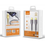 LDNIO καλώδιο USB-C σε USB-C LC651C, 65W, 1m, χρυσό LDNIO καλώδιο USB-C σε USB-C LC651C, 65W, 1m, χρυσό